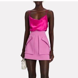 INTERMIX FUCHSIA COWL TANK